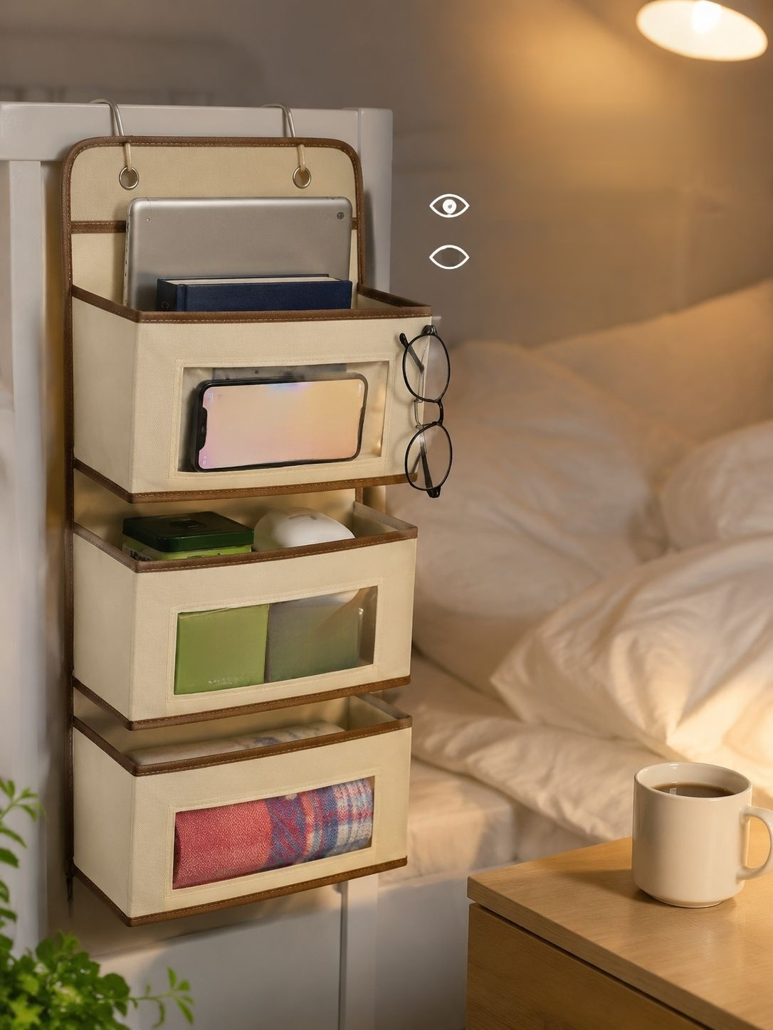Étagère de lit sans perçage