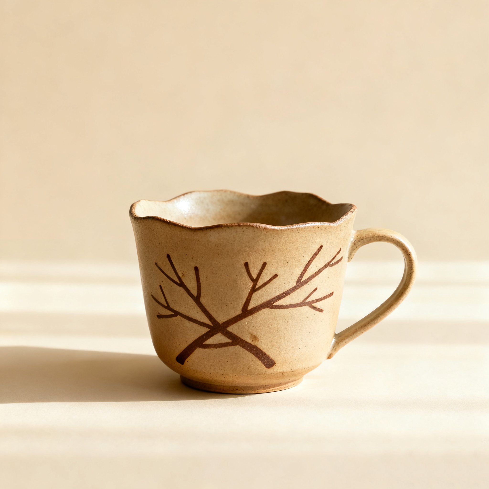 แก้วมัคดีไซน์มินิมอล สีขาว