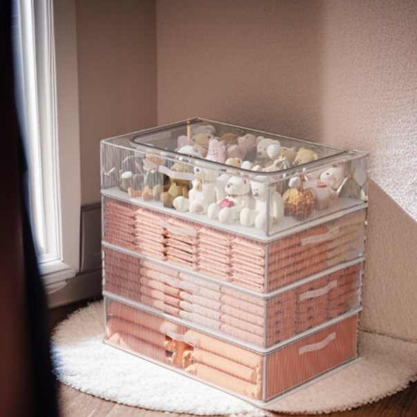 Under-Bed Storage Box with Wheels, Moisture Resistant, Ideal for Clothes and Blankets