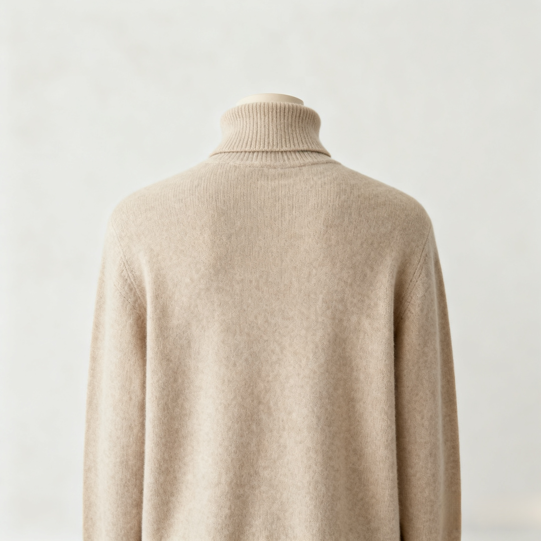 Grauer Strickpullover als Basic