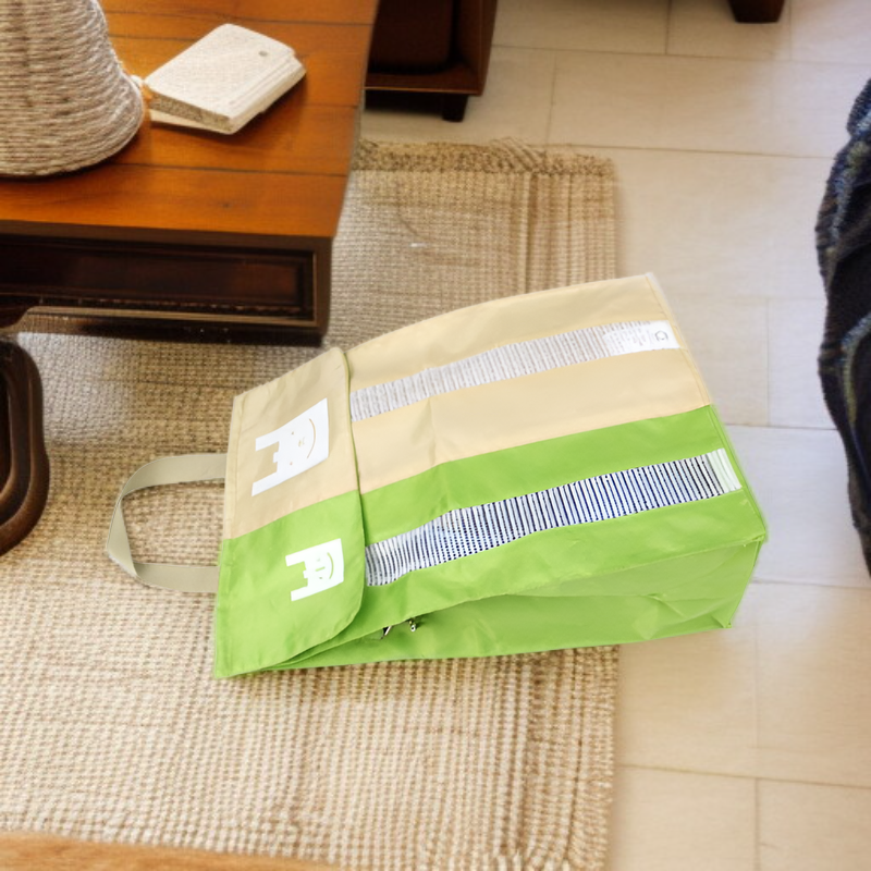 Space-saving wall-mounted plastic bag holder for kitchen