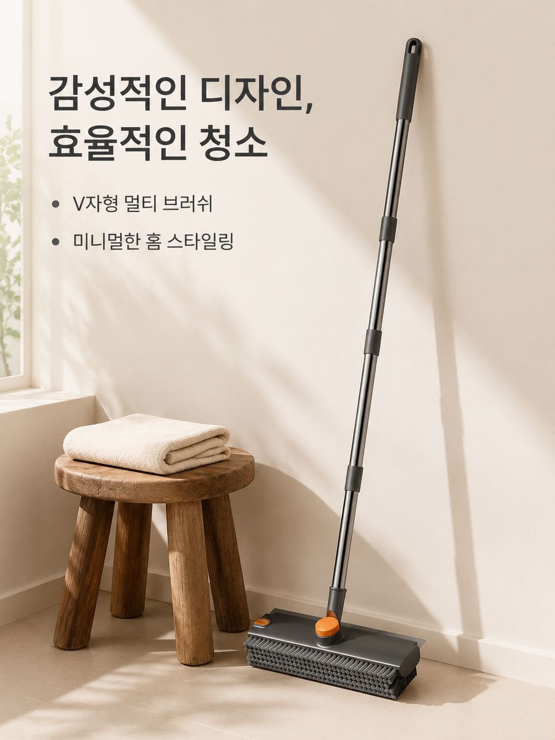 다기능 360도 회전 V자형 걸레