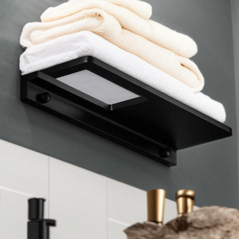 Hotel bathroom toilet paper holder mobile phone holder hand towel paper box toilet paper holder blac