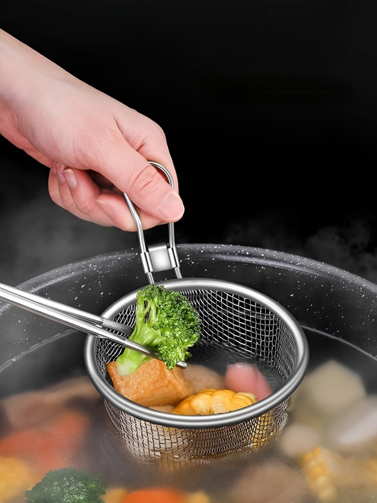 New 304 Stainless Steel Hot Pot Filter Spoon