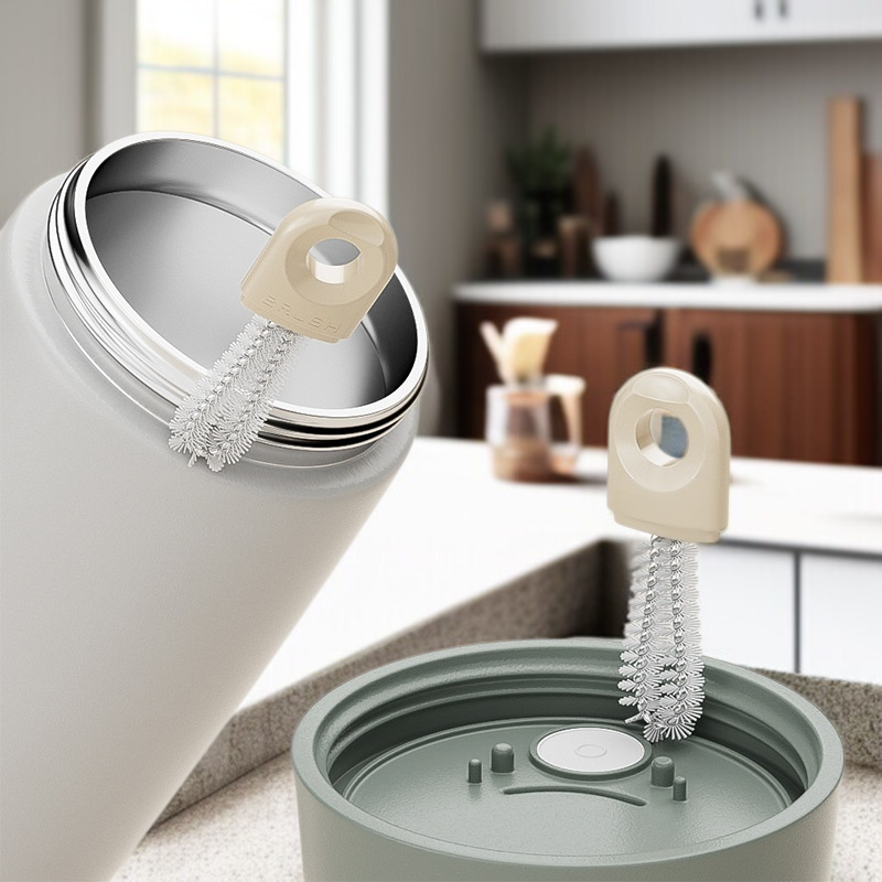 더블브러쉬 스펀지 텀블러 브러쉬 세트 전용 롱 손잡이 컵세척 브러쉬 사각 청소 브러쉬 젖병세척 전용공구