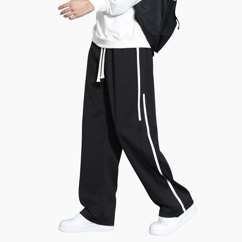 남자 추동 루즈핏 와이드 맨투맨 캐주얼 팬츠