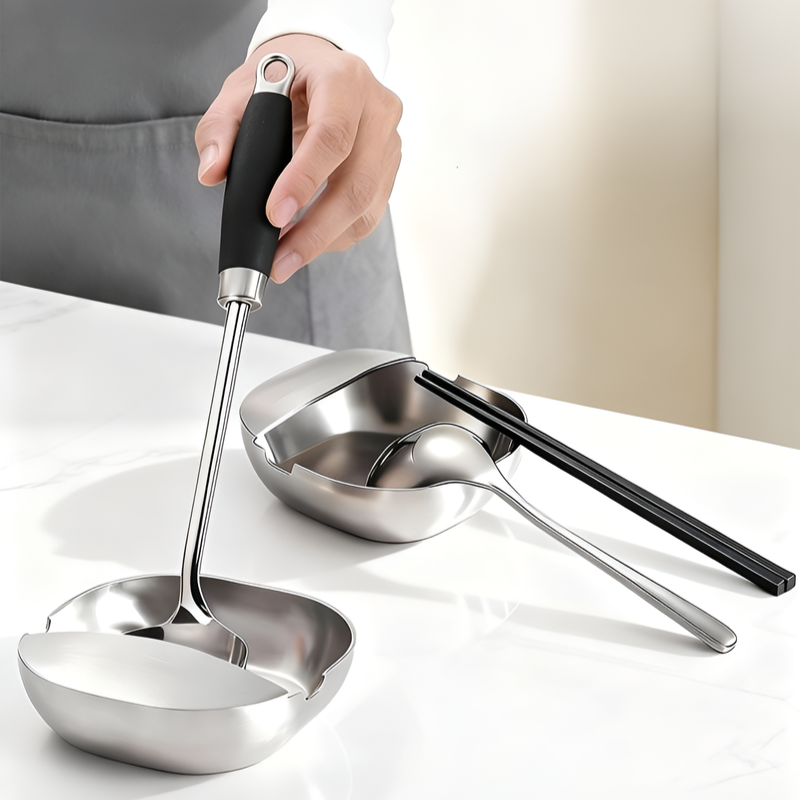 식탁용 스푼 트레이 주걱 거치대 스테인리스