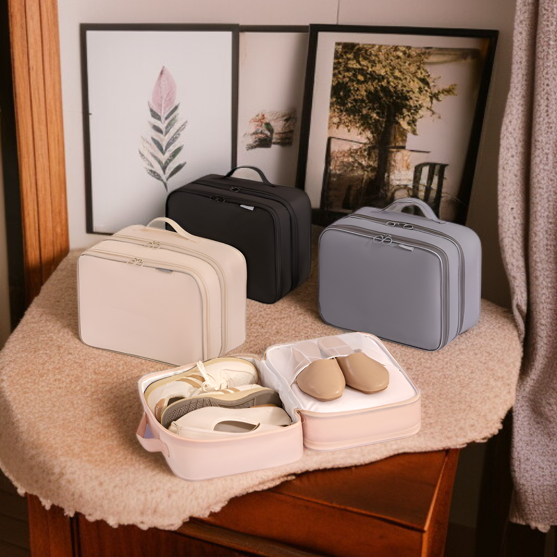 Faltbare Reise-Schuhaufbewahrungstasche mit großer Kapazität und mehreren Fächern