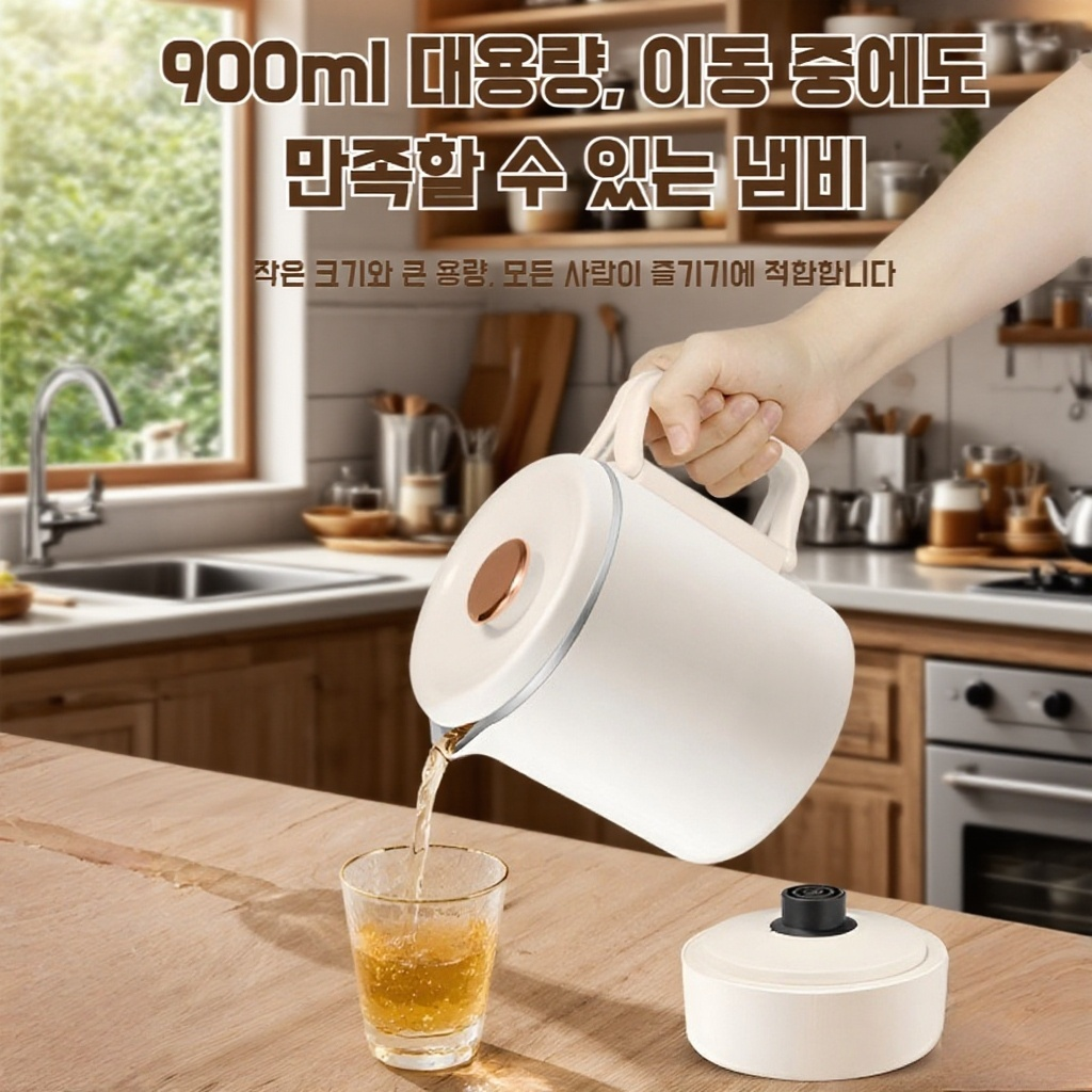 여행용 접이식 전기 주전자 