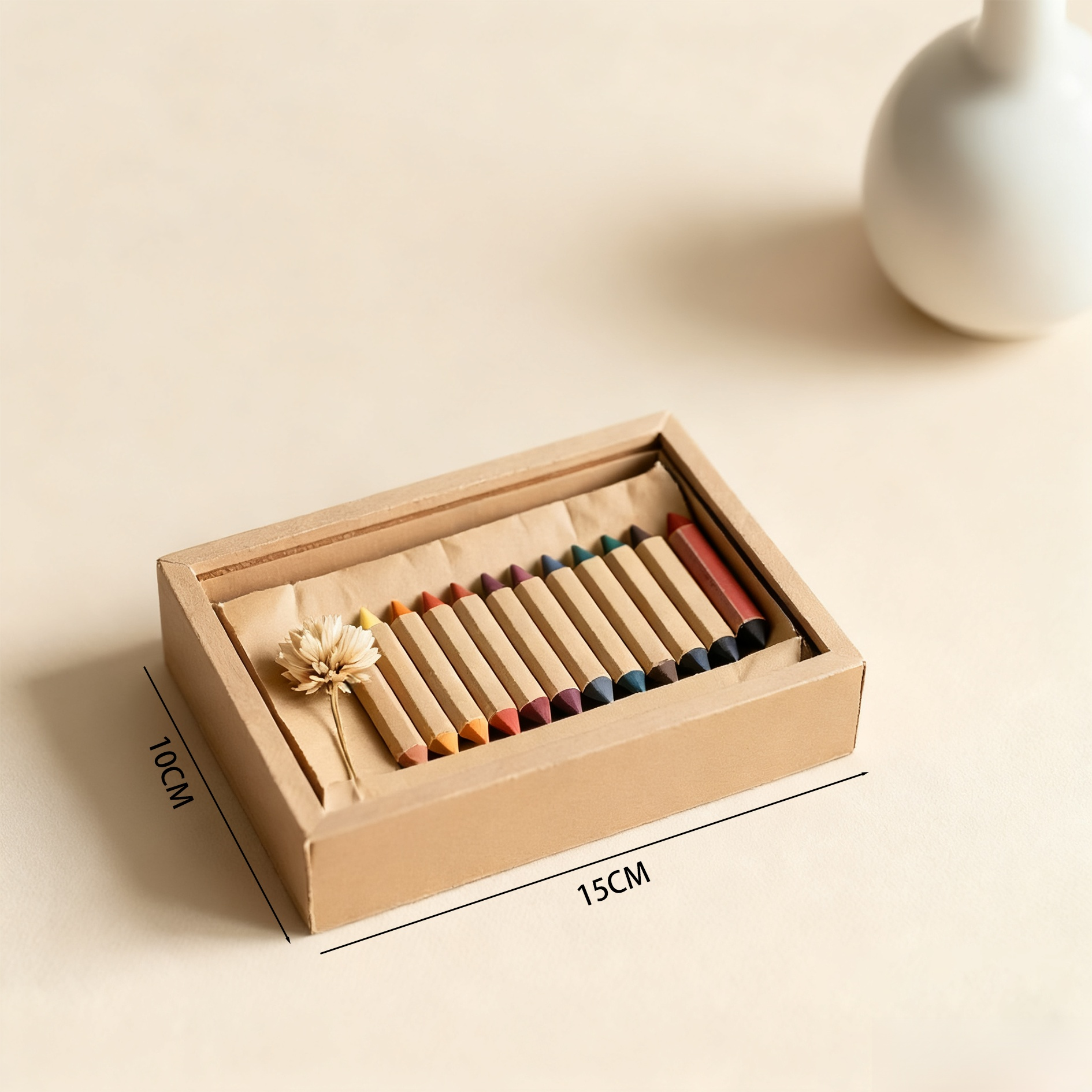 無害素材を使用したキッズクレヨンのアップ写真