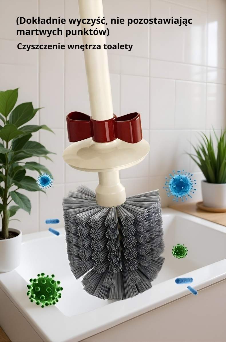 Klasyczna szczotka do toalety stojąca