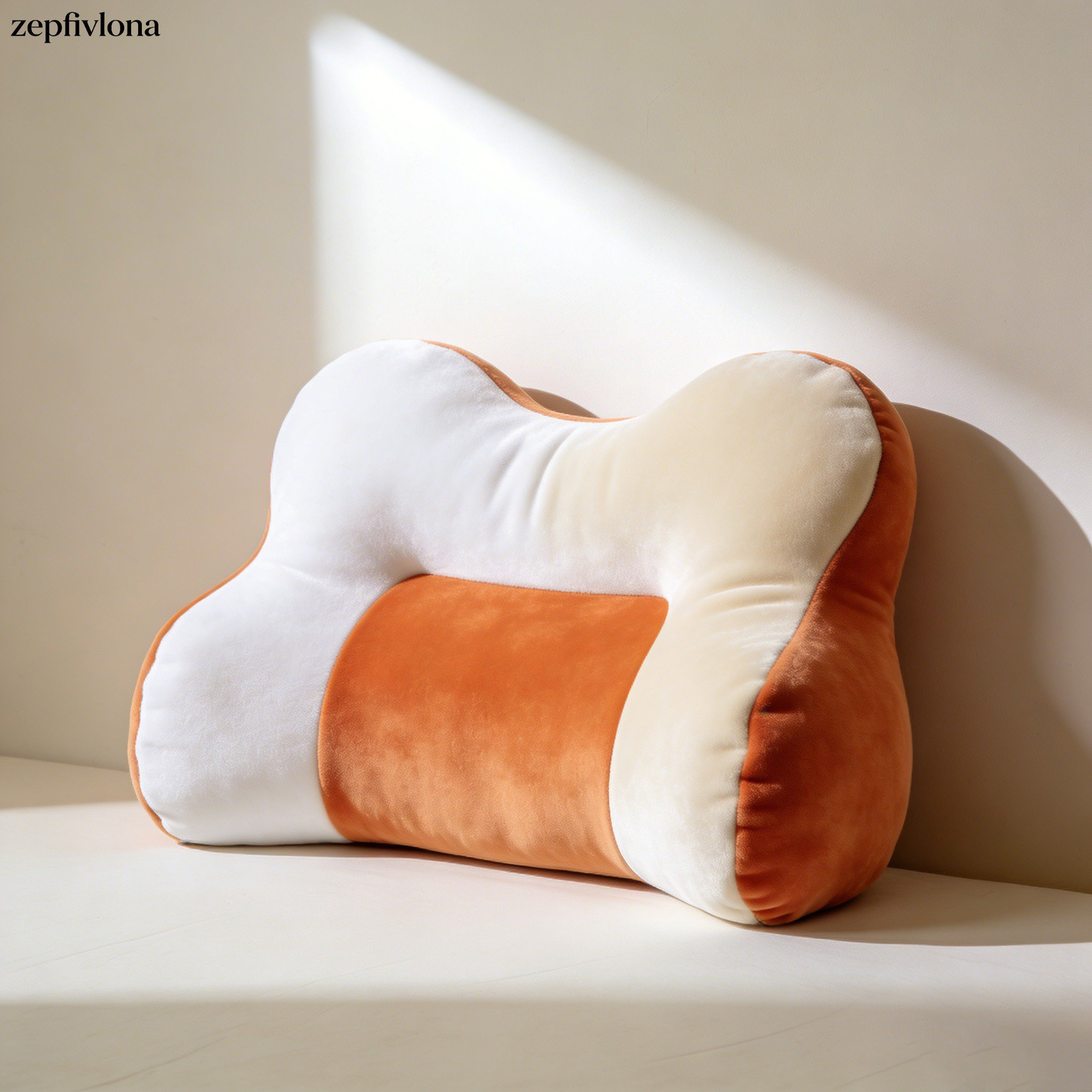 リビングに置かれたベルベットクッション