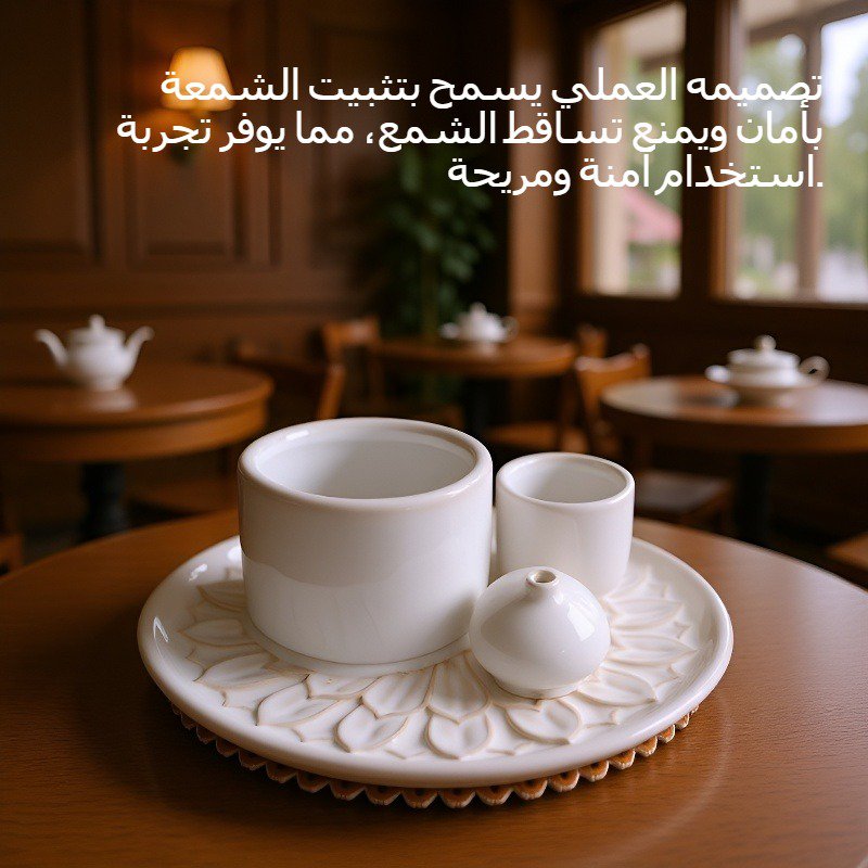 تصميم حامل شمعة بسيط وأنيق