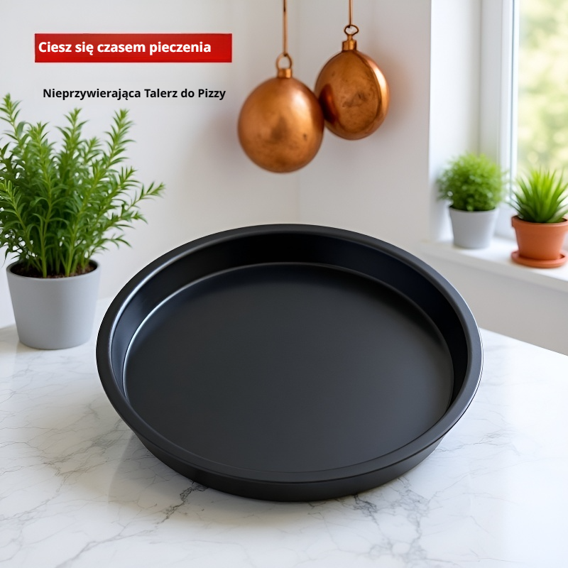 Okrągła nieprzywierająca blacha do pieczenia pizzy