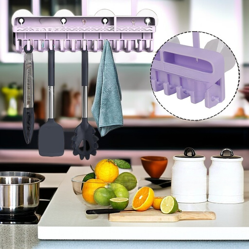 Konyhai szilikon fali tároló, multifunkcionális kalaptartó