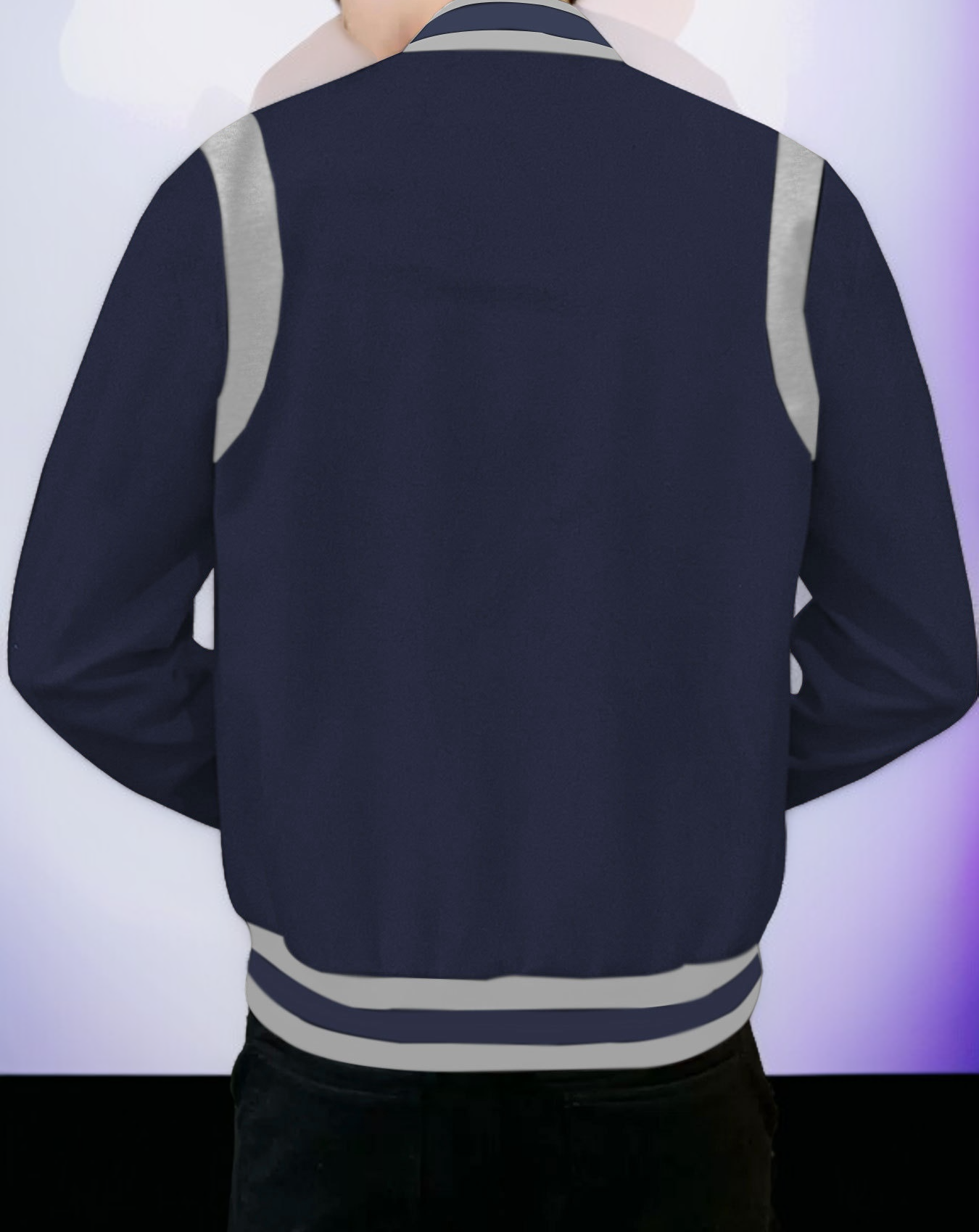 남성용 캐주얼 야구 자켓 앞모습