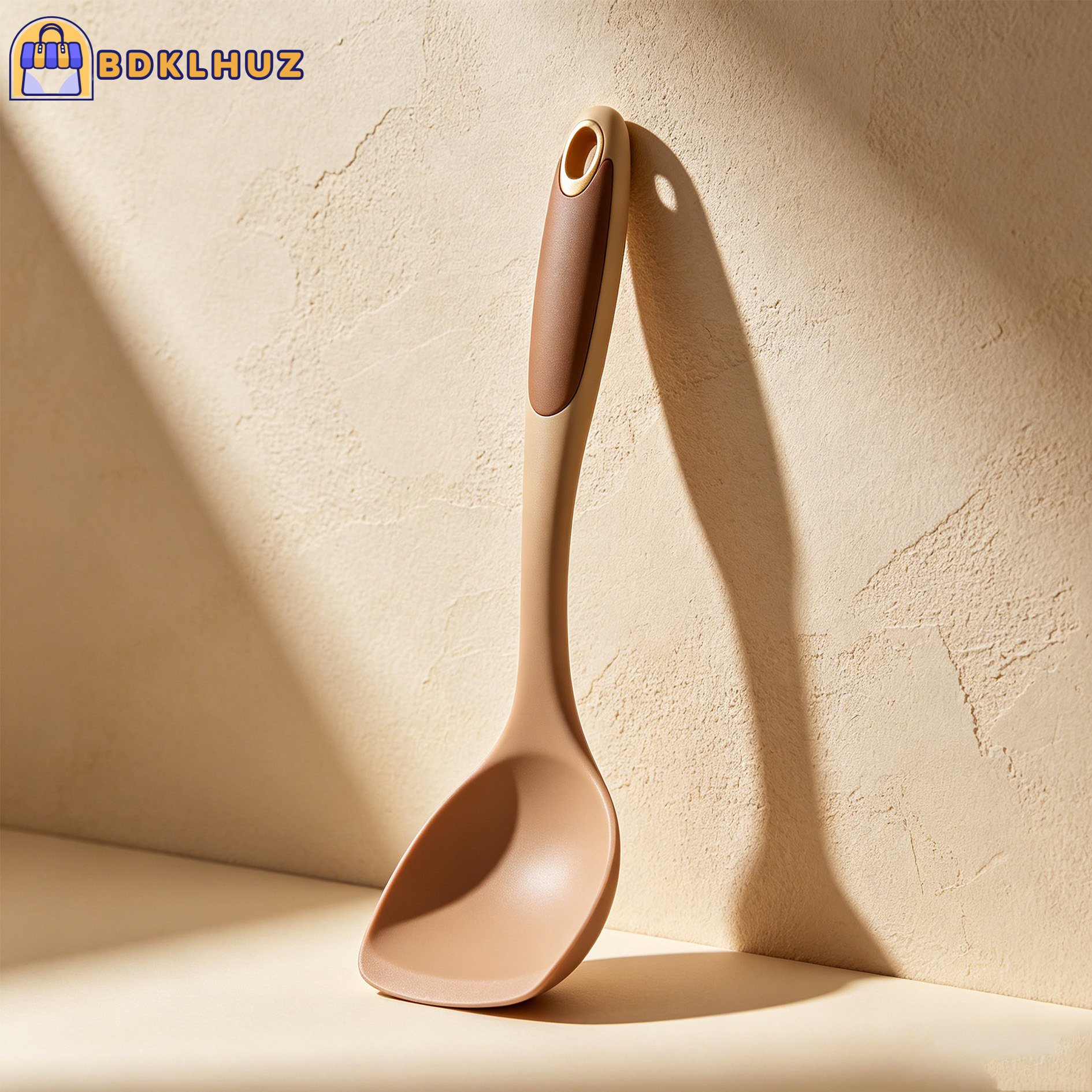 Set of 5 silicone soup spoons in assorted colors