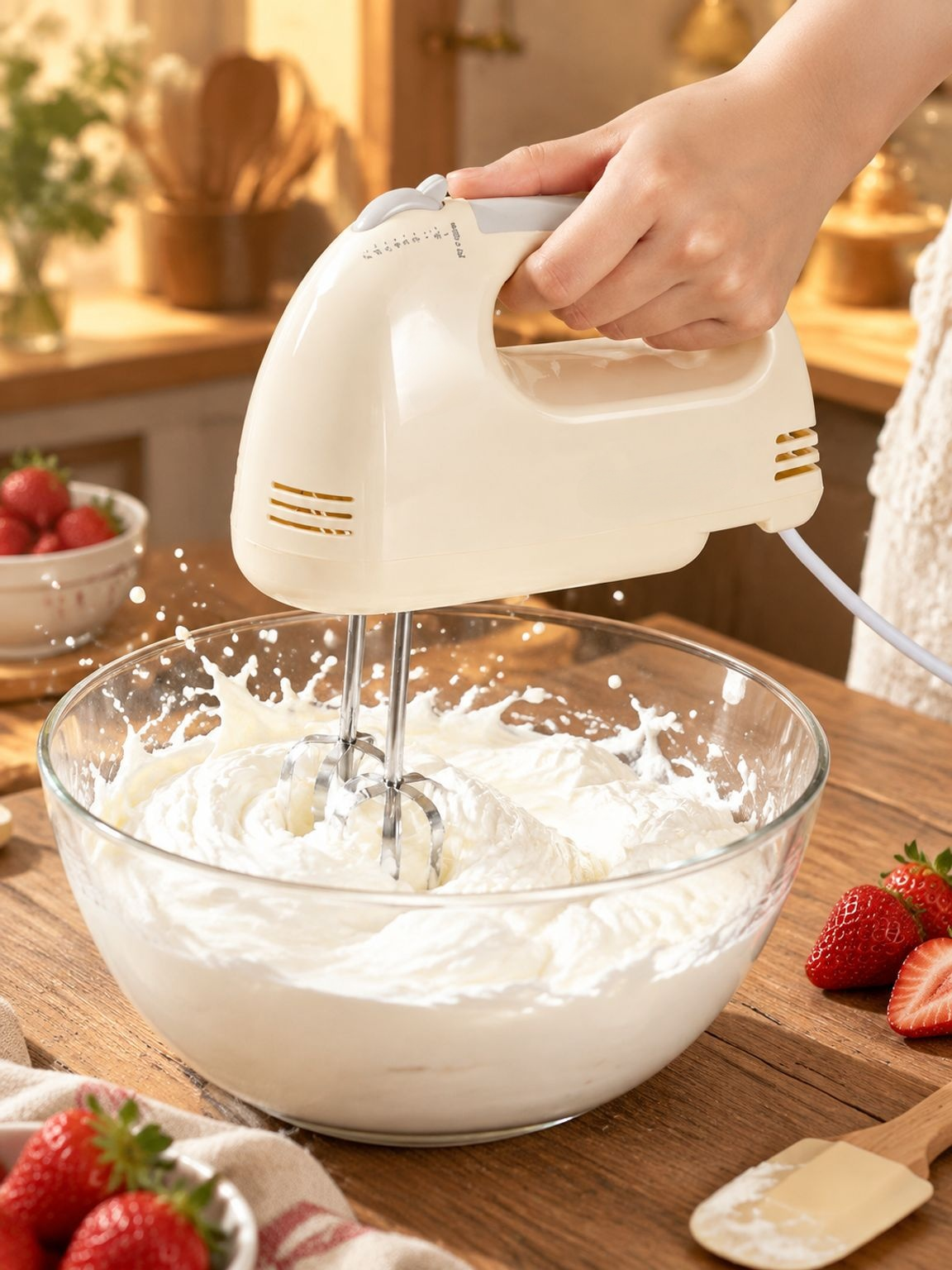 Batidora de crema multifuncional portátil para hogar