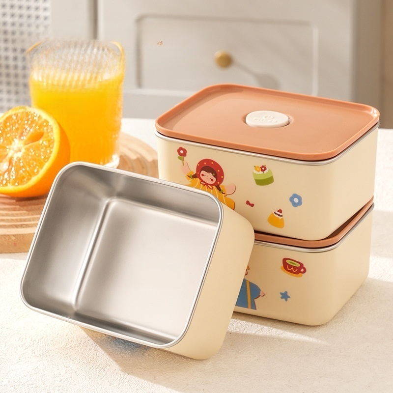 Lunchbox ze stali nierdzewnej 304, przenośny