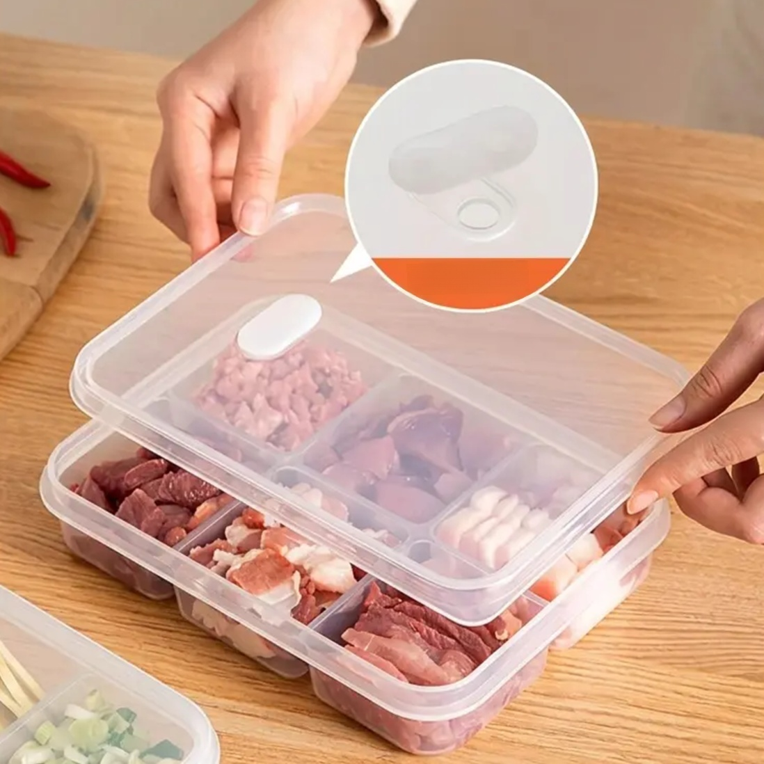 冰箱專用凍肉分格儲存盒
