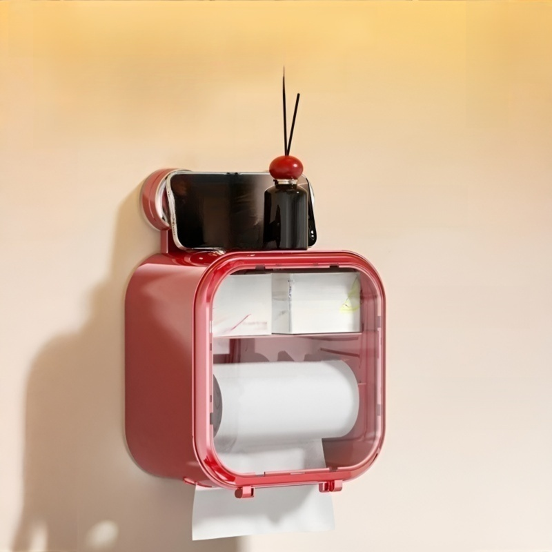 Suction Cup Waterproof Wall-mounted Tissue Box