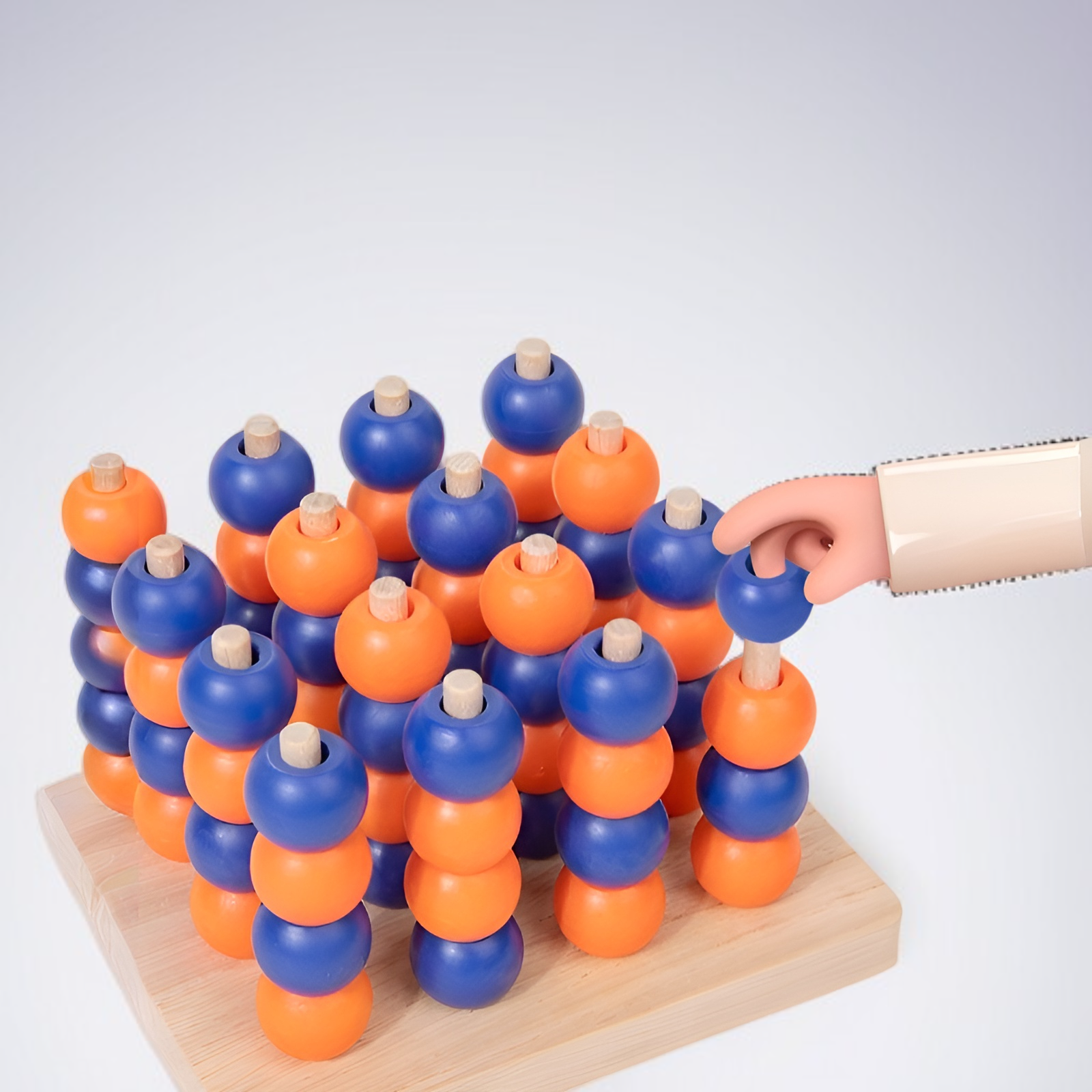 Wizualizacja strategii gry w 3D Cztery w rzędzie