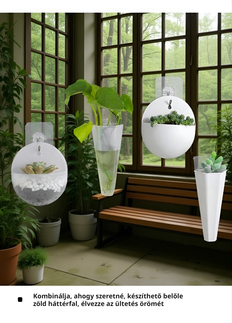 Helytakarékos hidrokultúrás virágcserép otthoni használatra