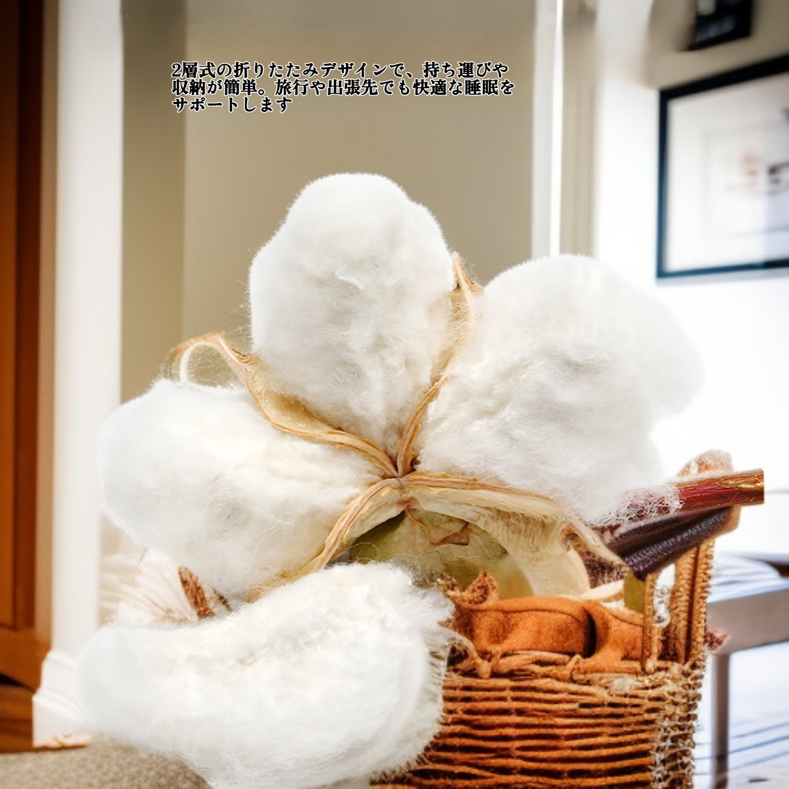 2層式折りたたみ式睡眠補助牽引枕、高さ調節可能なPEホースサポート付き