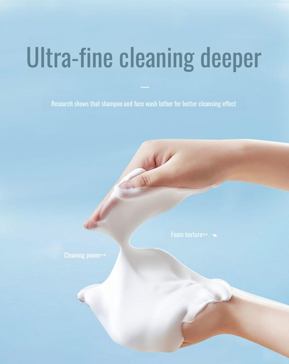Innovative foaming cleanser cup for healthy skin