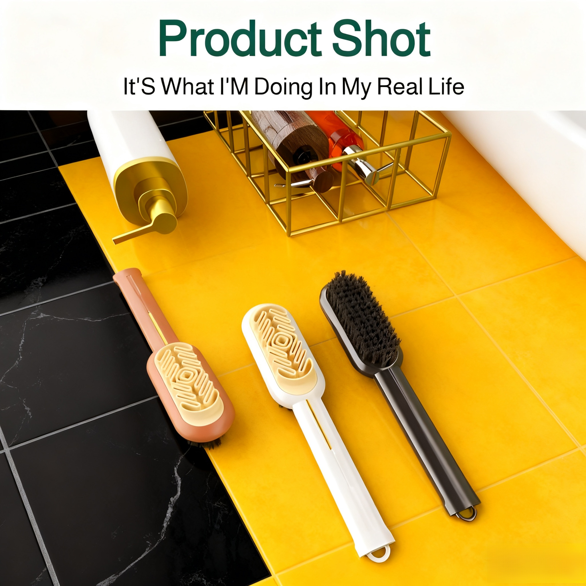 Durable natural rubber bristles for deep sneaker cleaning