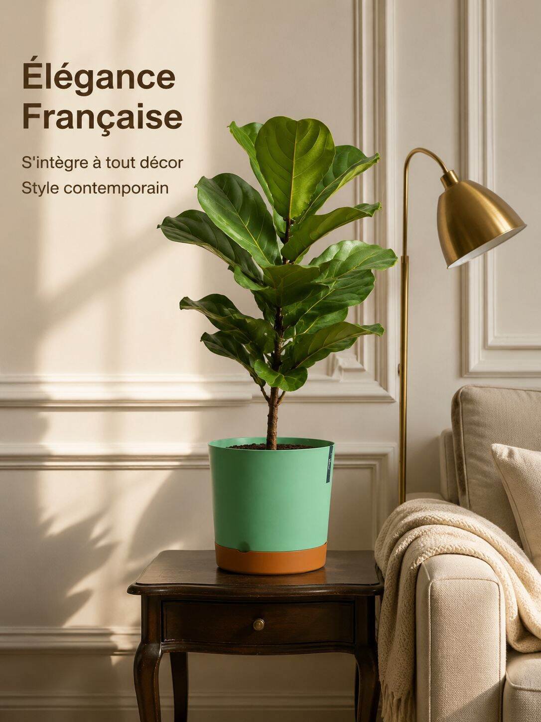Pot de fleurs en plastique moderne pour intérieur