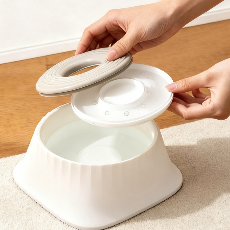 　浮かぶペット用こぼれ防止・濡れ口防止ボウル