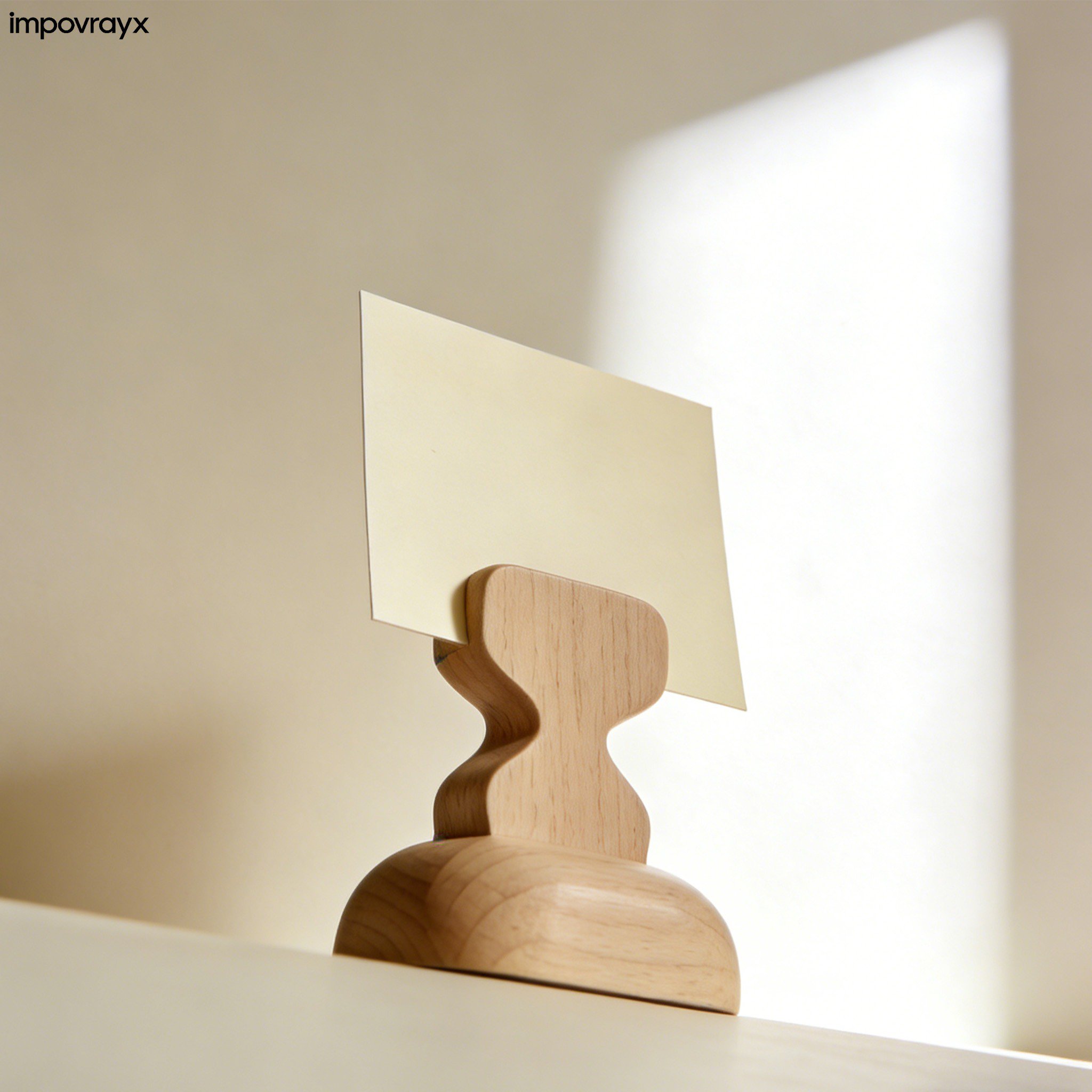 Fa jegyzetcsipesz alap (3 db-os csomag)