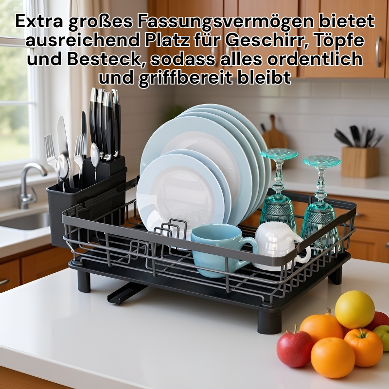 Küchengeschirrablage mit großem Fassungsvermögen
