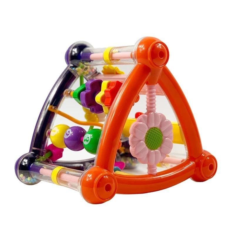 Baby Five-sided Triangle Multi-purpose Rattle