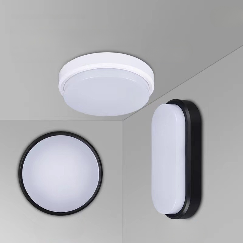 โคมไฟเพดานนำแสงป้องกันความชื้นโคมไฟห้องน้ำรูปไข่