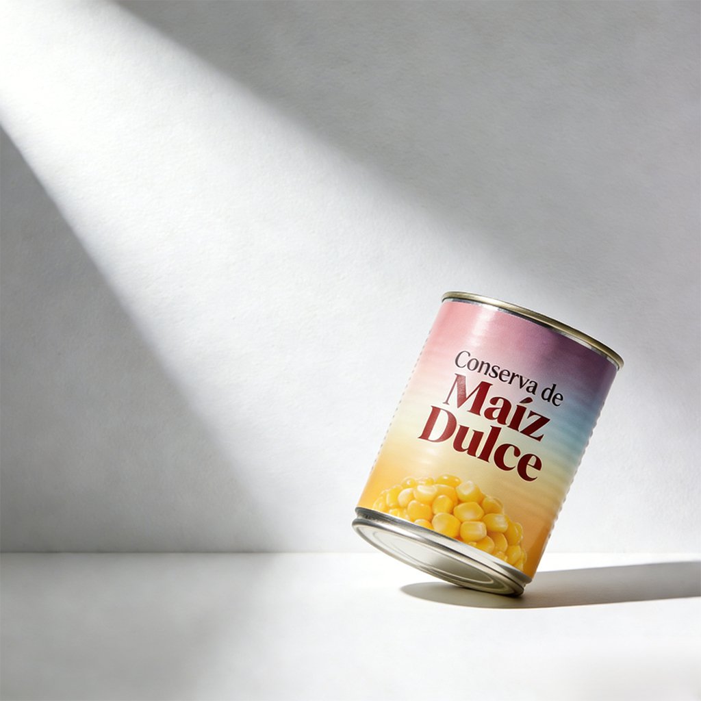 Latas de maíz dulce en presentación familiar