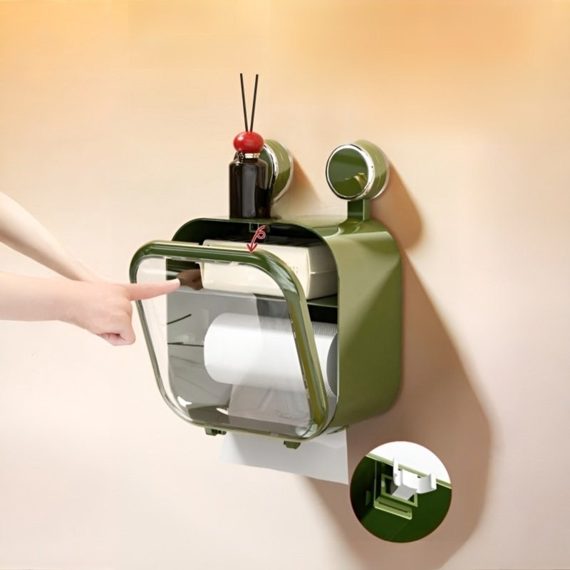 Suction Cup Waterproof Wall-mounted Tissue Box