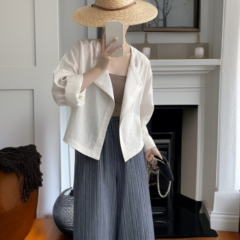 レディース レイジースタイル コットンリネンジャケット