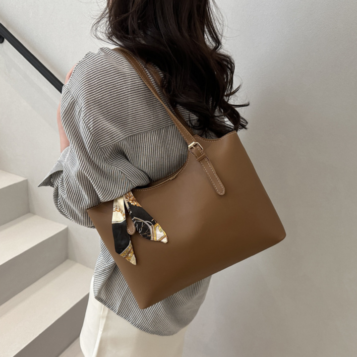 舒適手提順滑拉鍊托特包