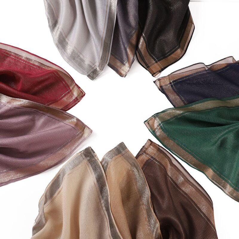 シルクスクエアスカーフショール