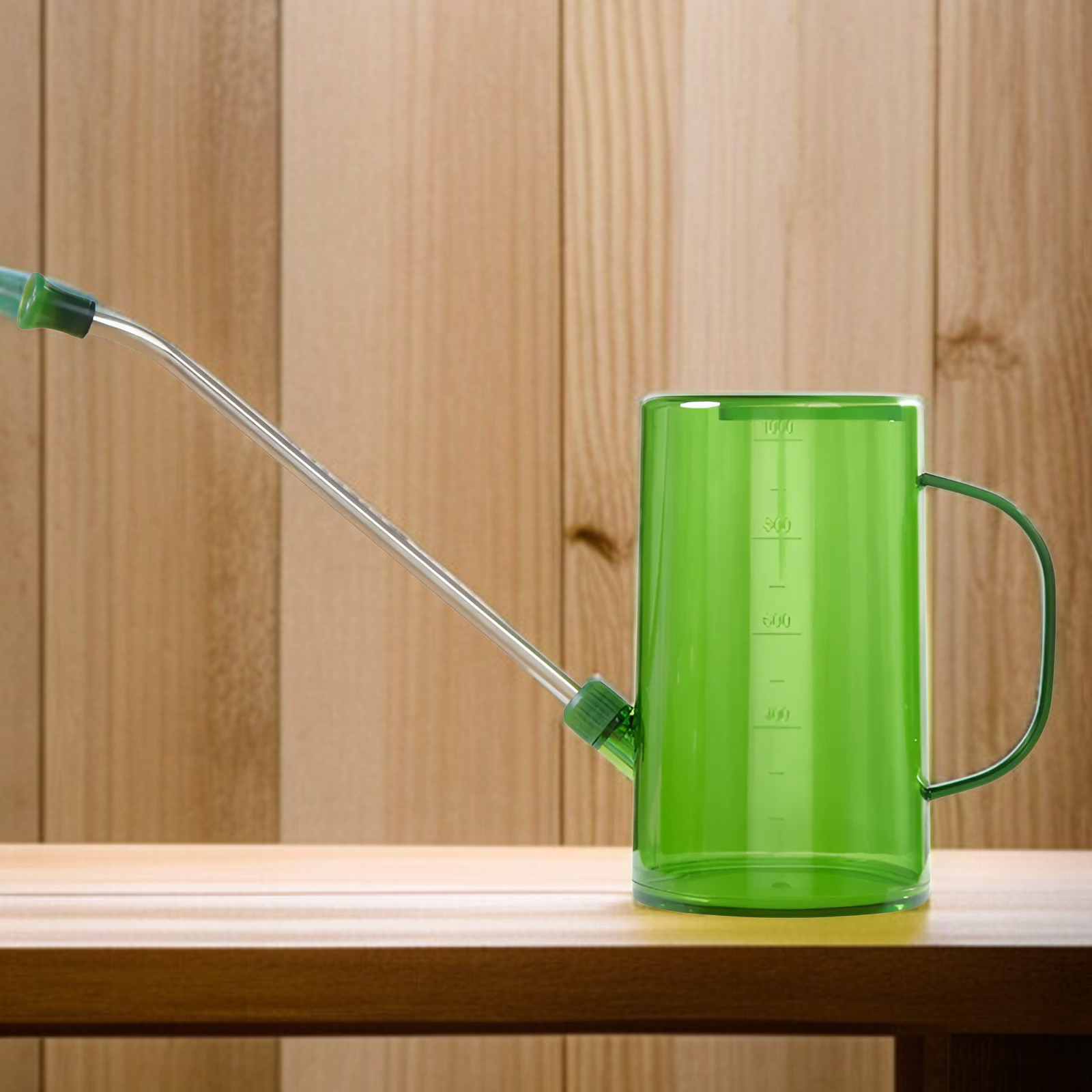 Stainless steel long mouth watering kettle transparent with scale watering kettle home gardening wat
