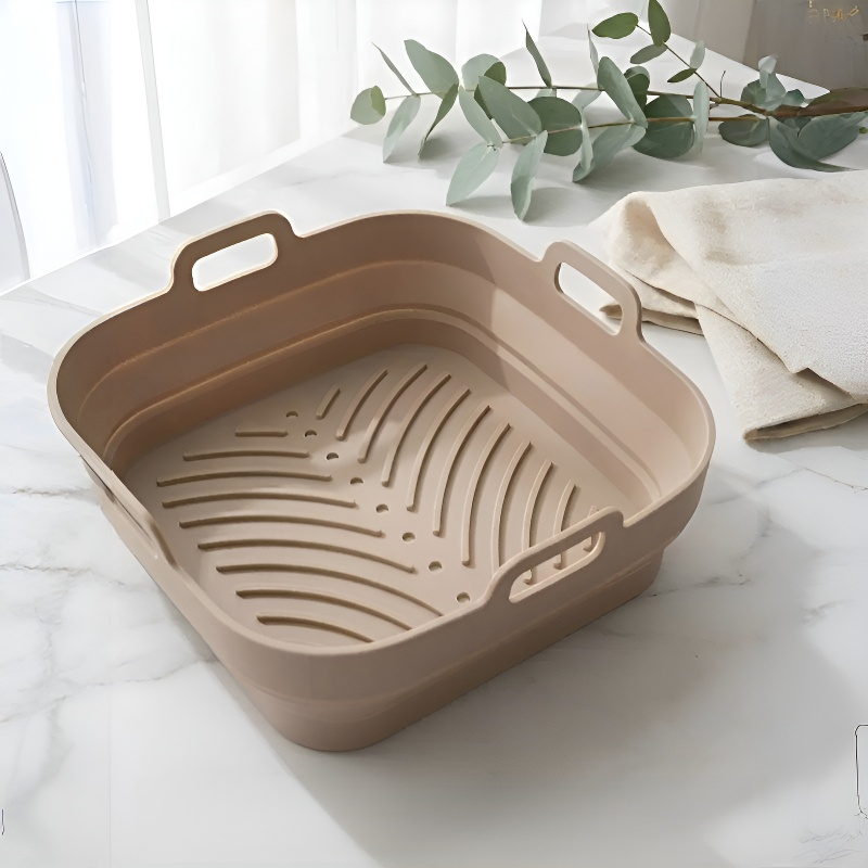 Foldable Square Silicone Mat for Air Fryer