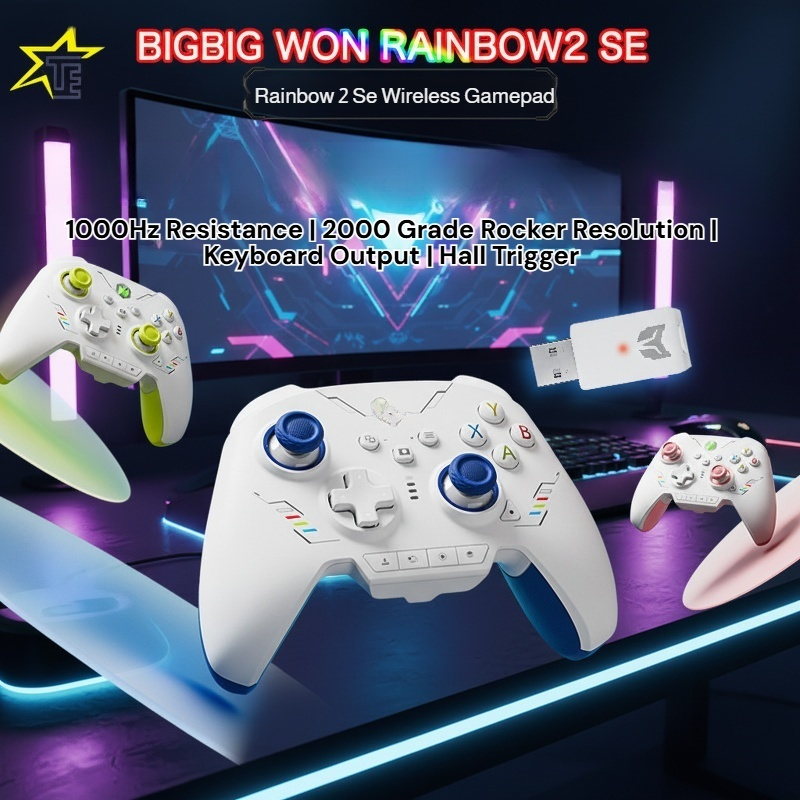Multi-Platform Bluetooth Gamepad for Switch/PC/Android/iOS, Hall Sensor Trigger