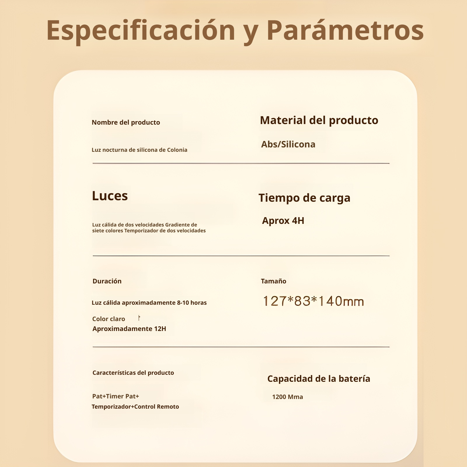 Botón táctil de encendido en la lámpara Koala