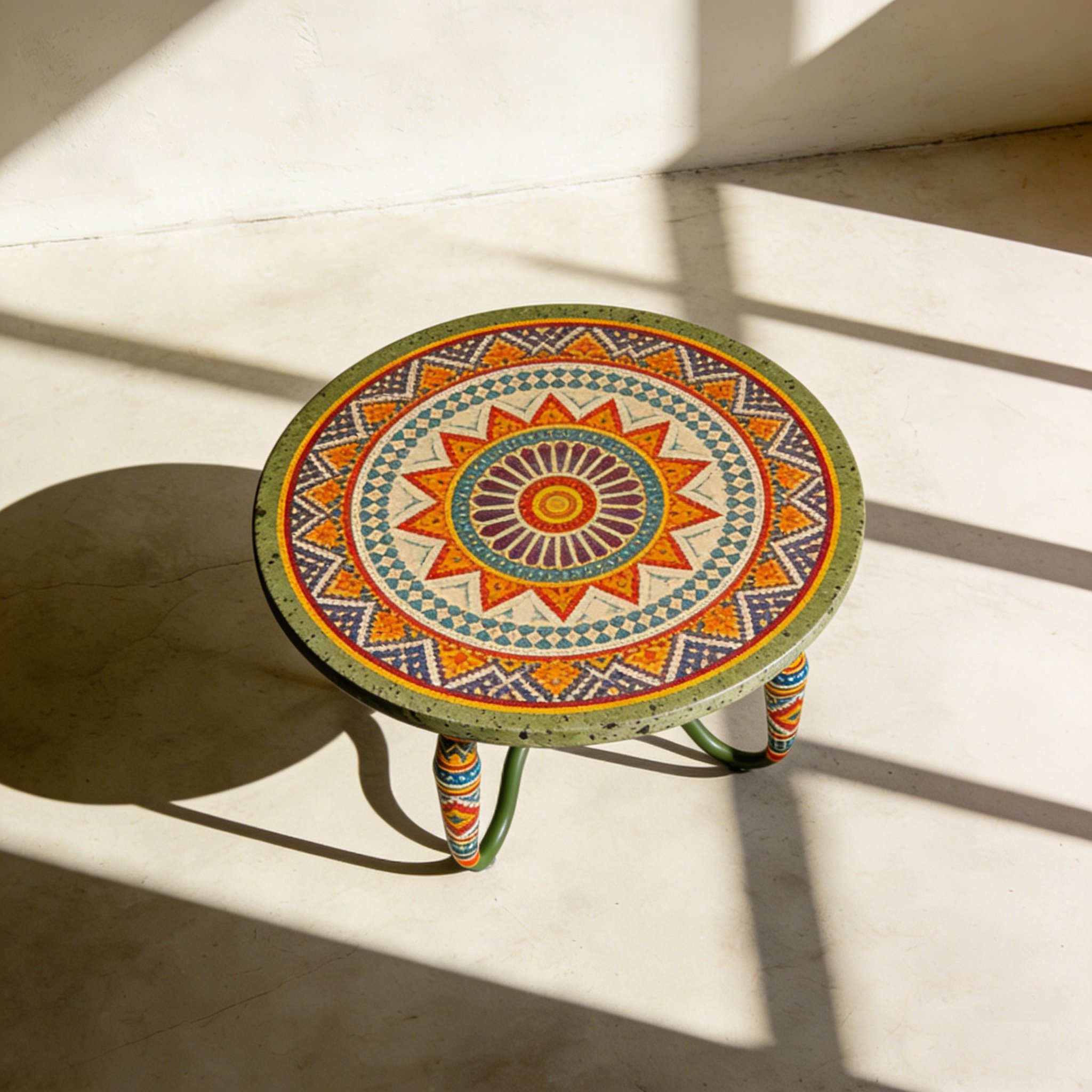 원형 거실 테이블