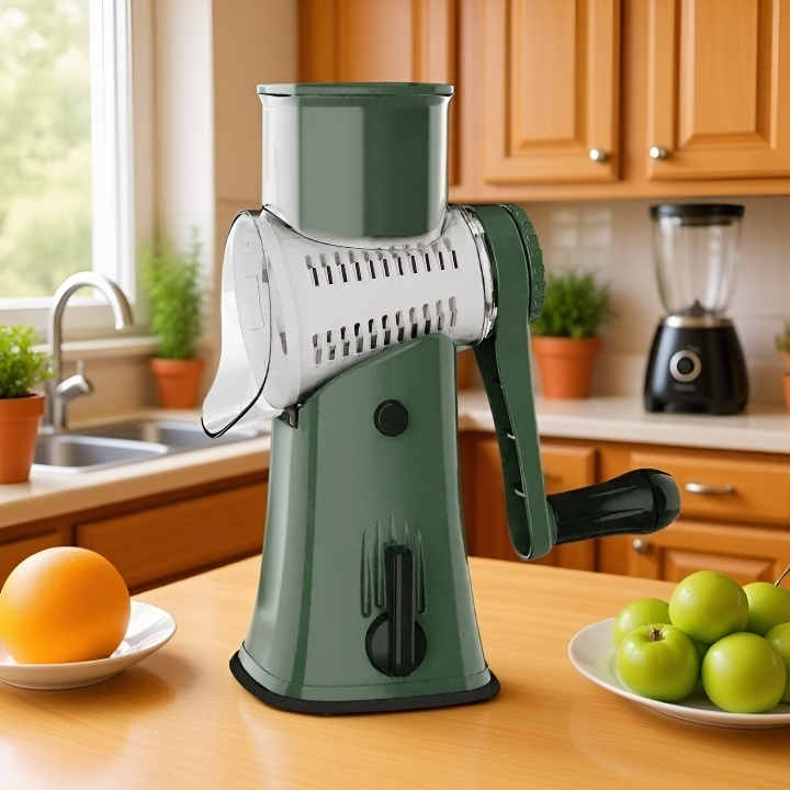 목재를 다듬는 수동 롤러 대패기 사용 모습