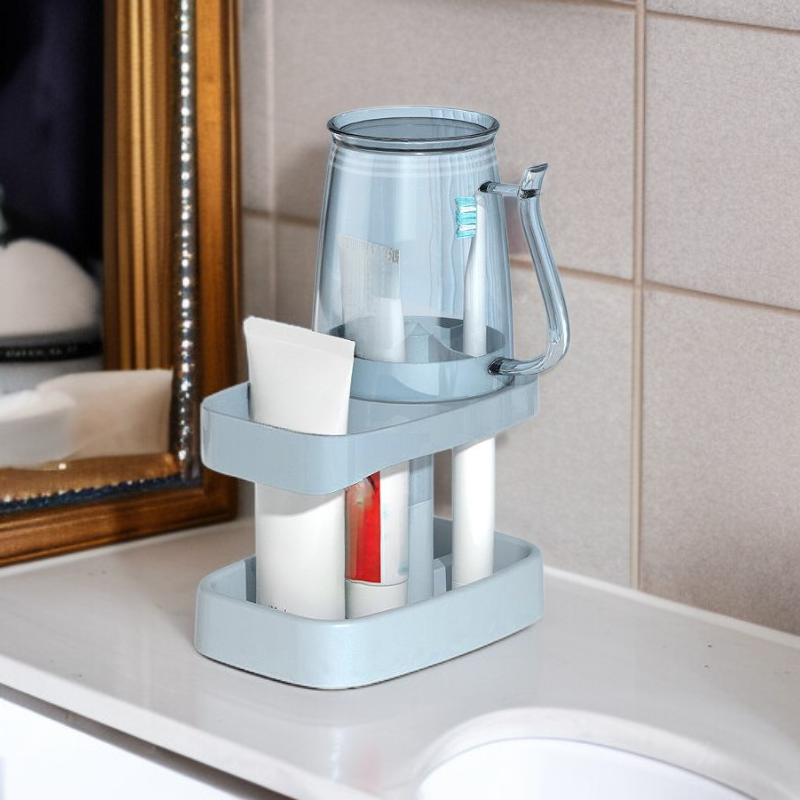 세면컵과 칫솔 세트