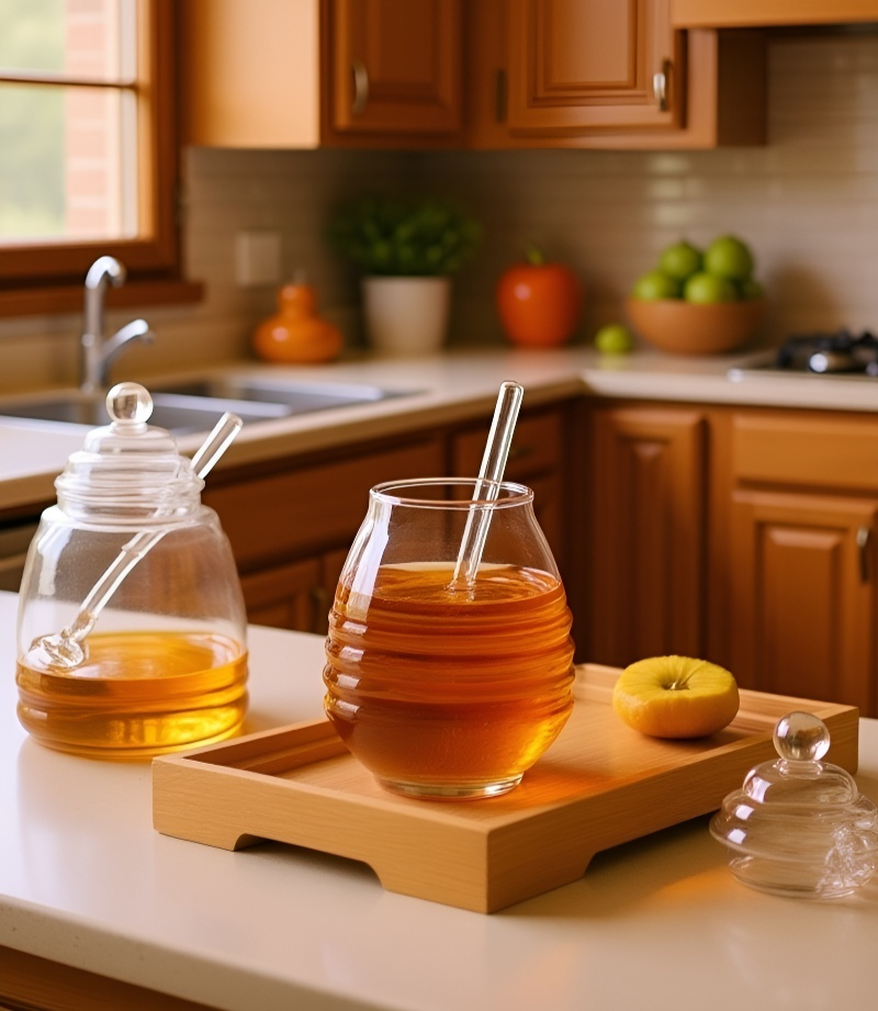 Conservas de fruta en tarros de mermelada artesanales