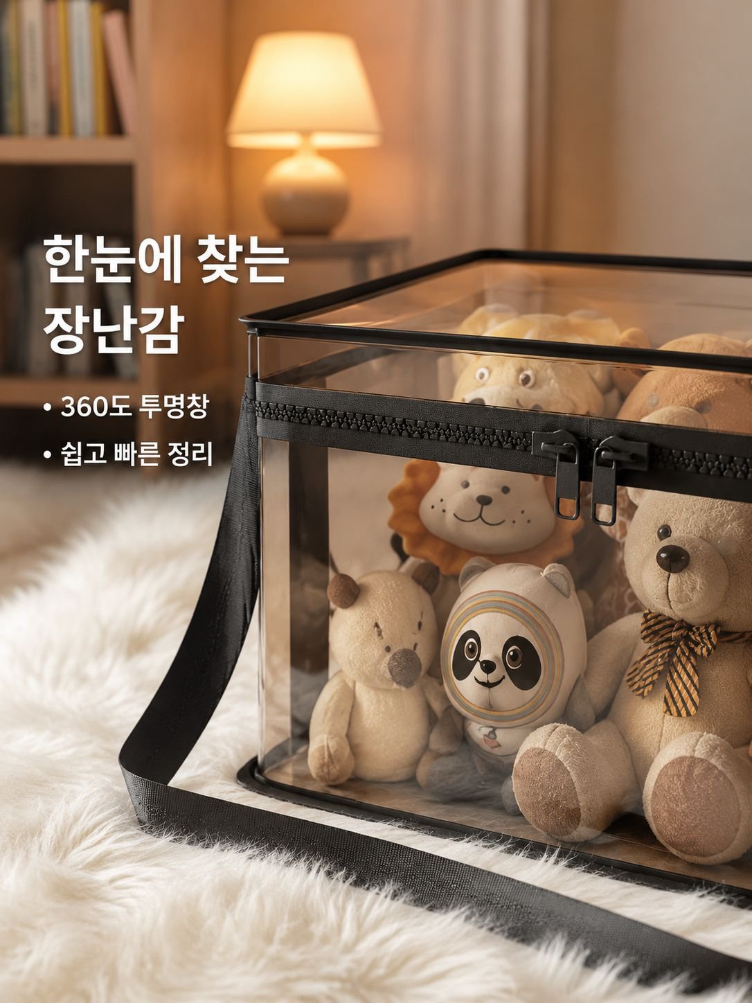 투명 장난감 수납박스 가정용 대용량